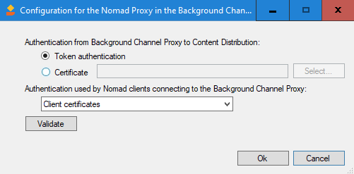 Setup 8.1 - Nomad BGC Proxy configuration