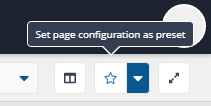 Save page configuration as preset
