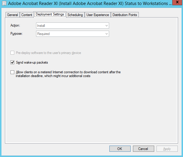 Package - Deployment Settings