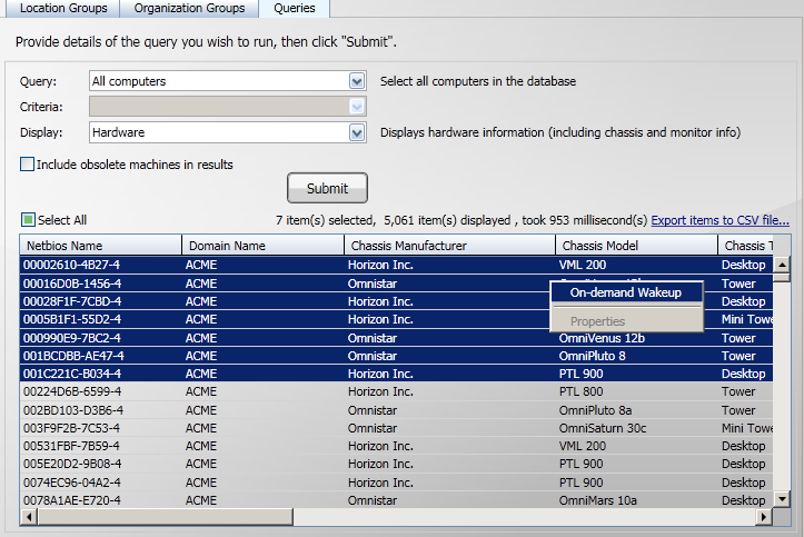 Performing an on-demand WakeUp