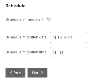 Scheduling the OS deployment