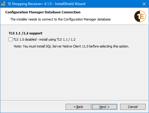 Configuration Manager Database Connection