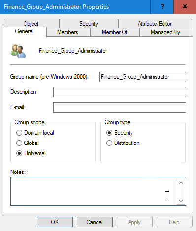 Example Universal Group