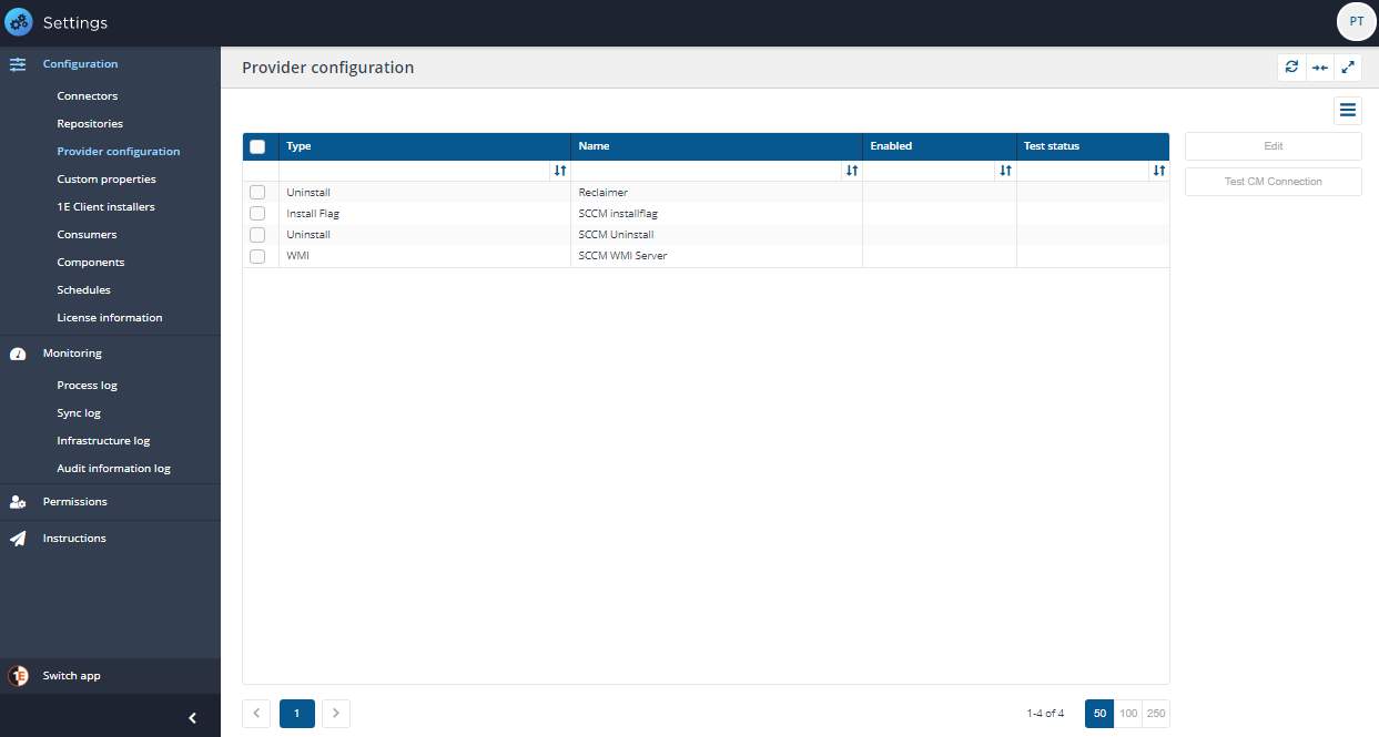 Provider Configuration