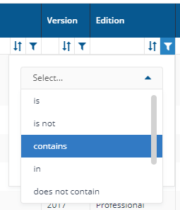 Selecting the operator