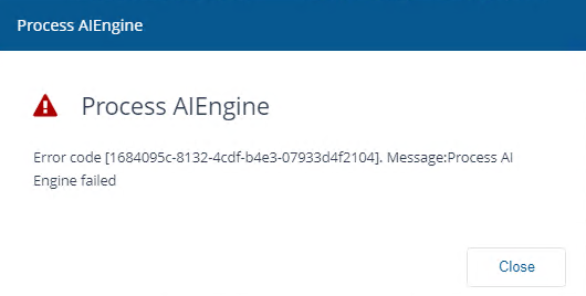 Process AIEngine failed