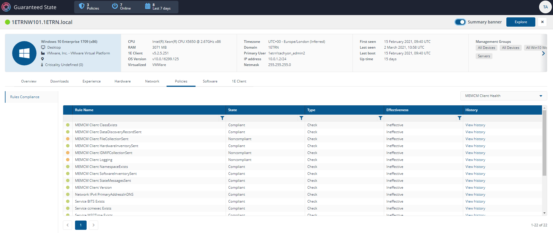 1ETRNW101 Device View