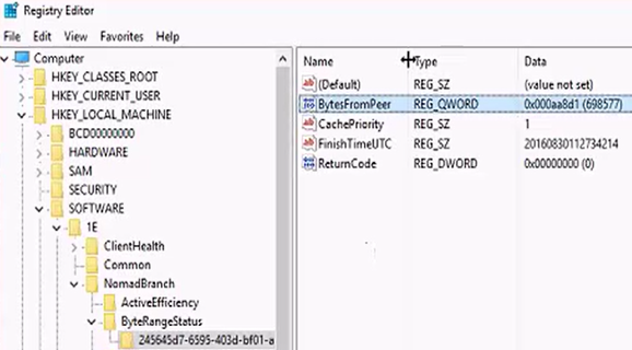 BytesFromDP registry value