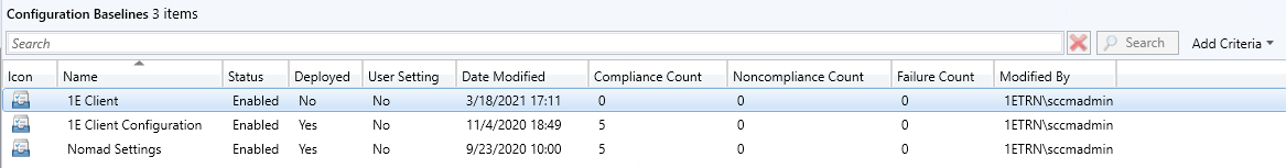 Configuration Baselines